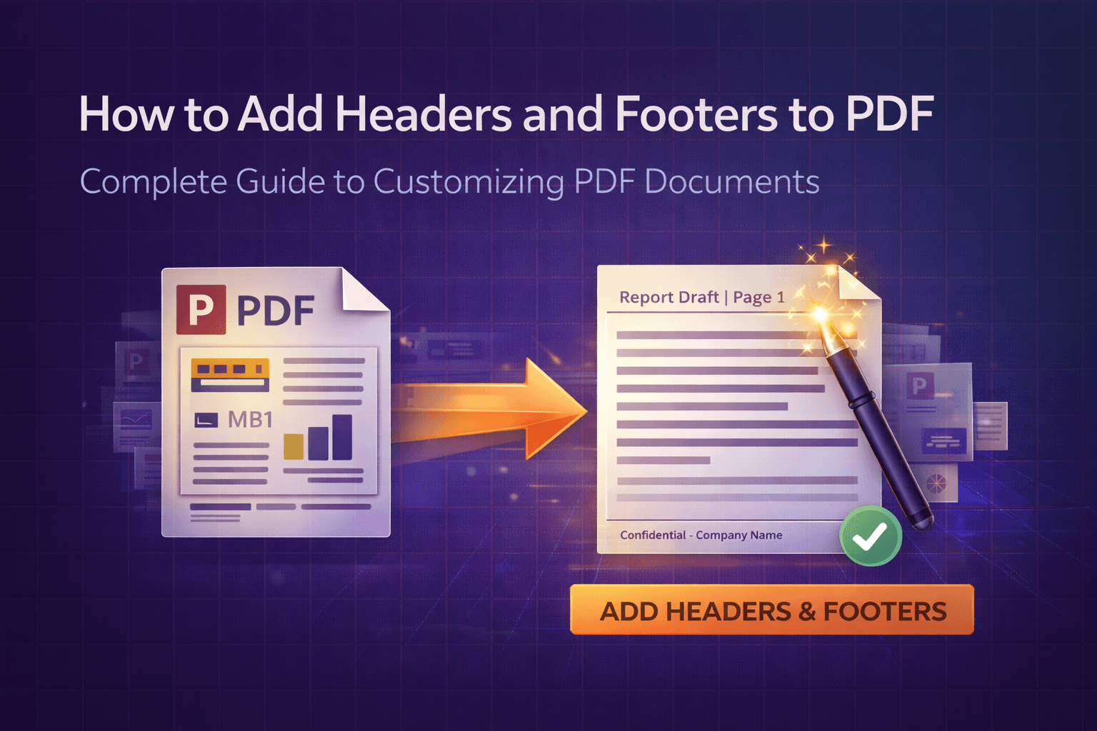 Come aggiungere intestazioni e piè di pagina al PDF - Guida allo strumento online gratuito