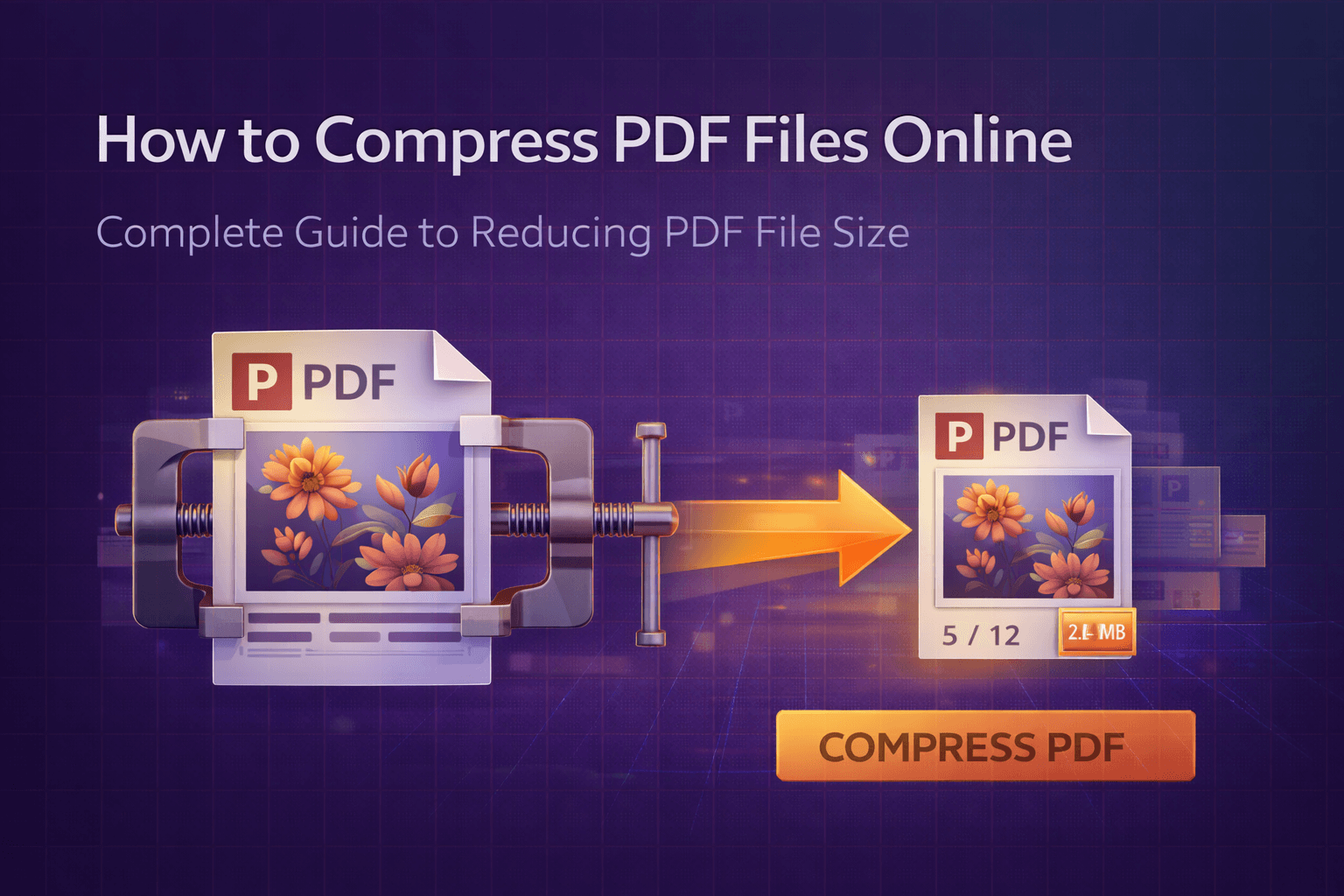 Come comprimere file PDF online - Guida allo strumento gratuito di compressione PDF