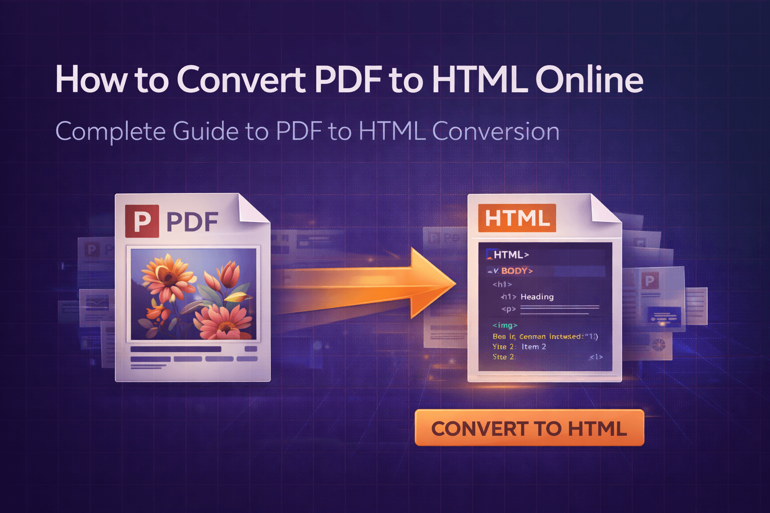 PDF online in HTML umwandeln - Anleitung zum kostenlosen PDF-zu-HTML-Konverter