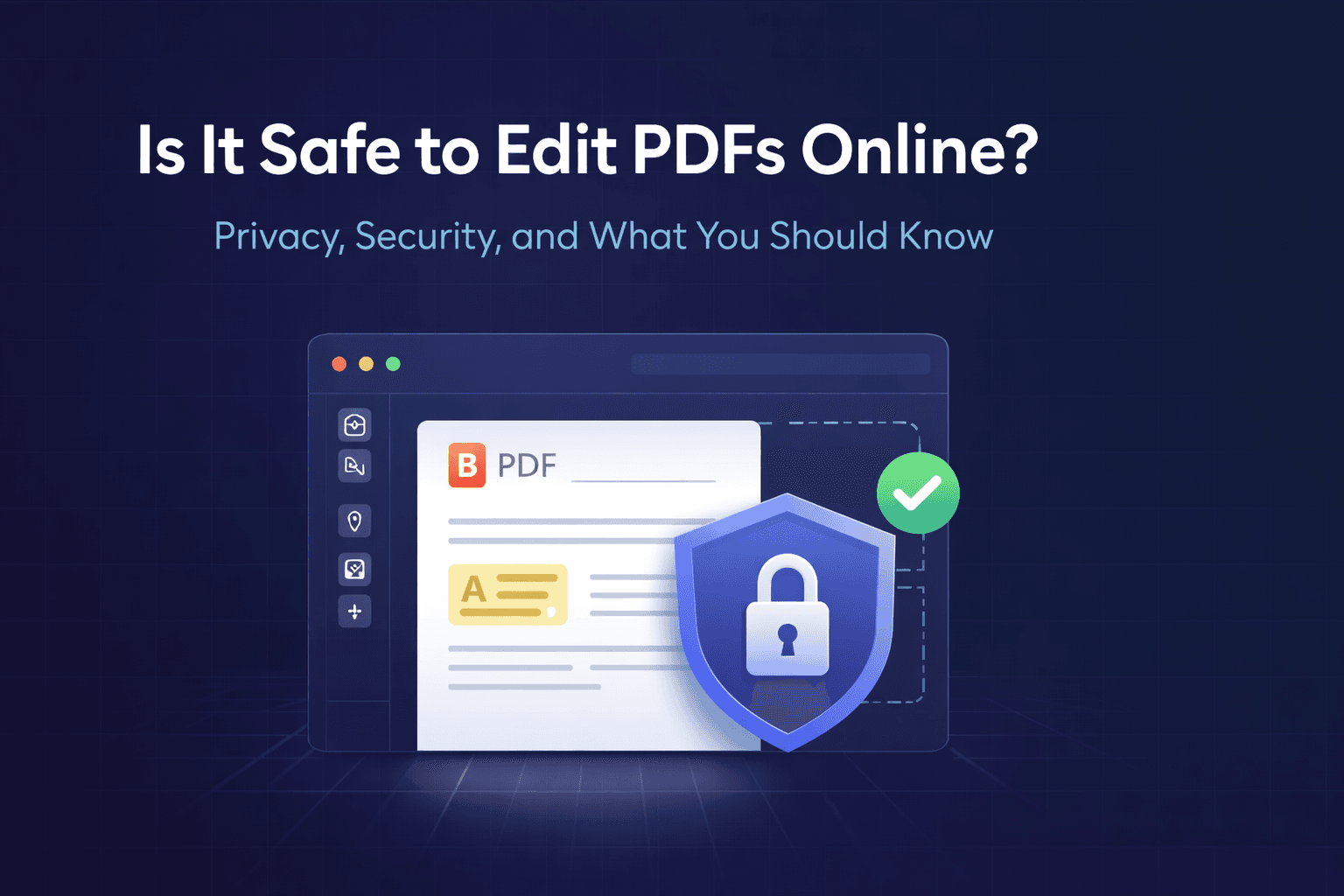 Ist es sicher, PDFs online zu bearbeiten.