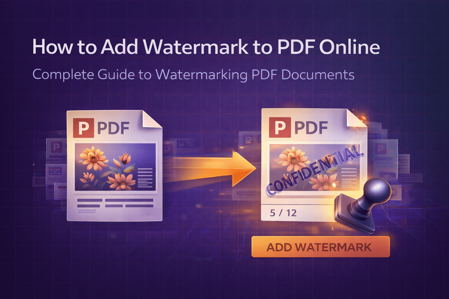 Come aggiungere una filigrana a un PDF online - Guida allo strumento gratuito per filigrane PDF
