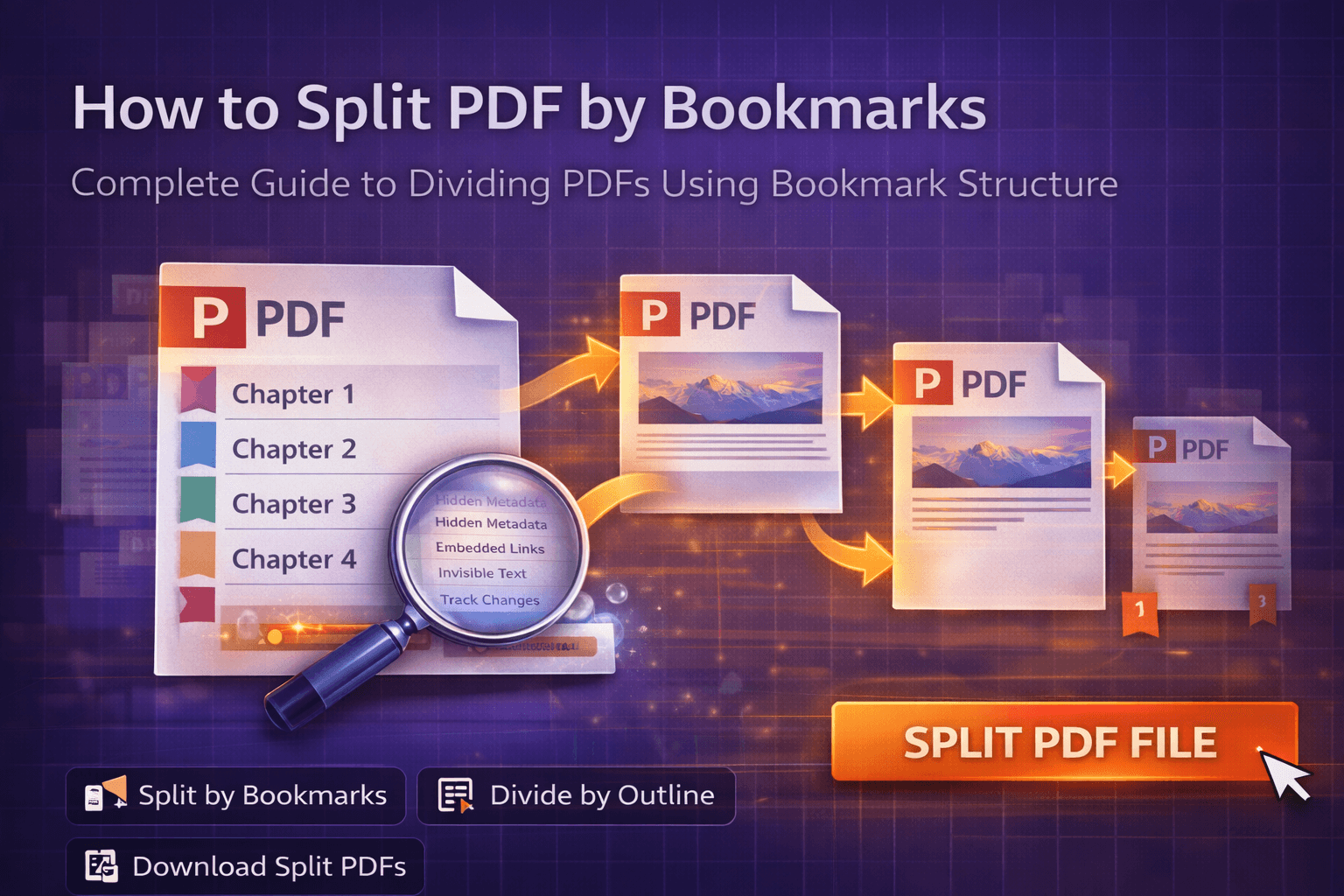 Come dividere un PDF per segnalibri - Guida allo strumento online gratuito